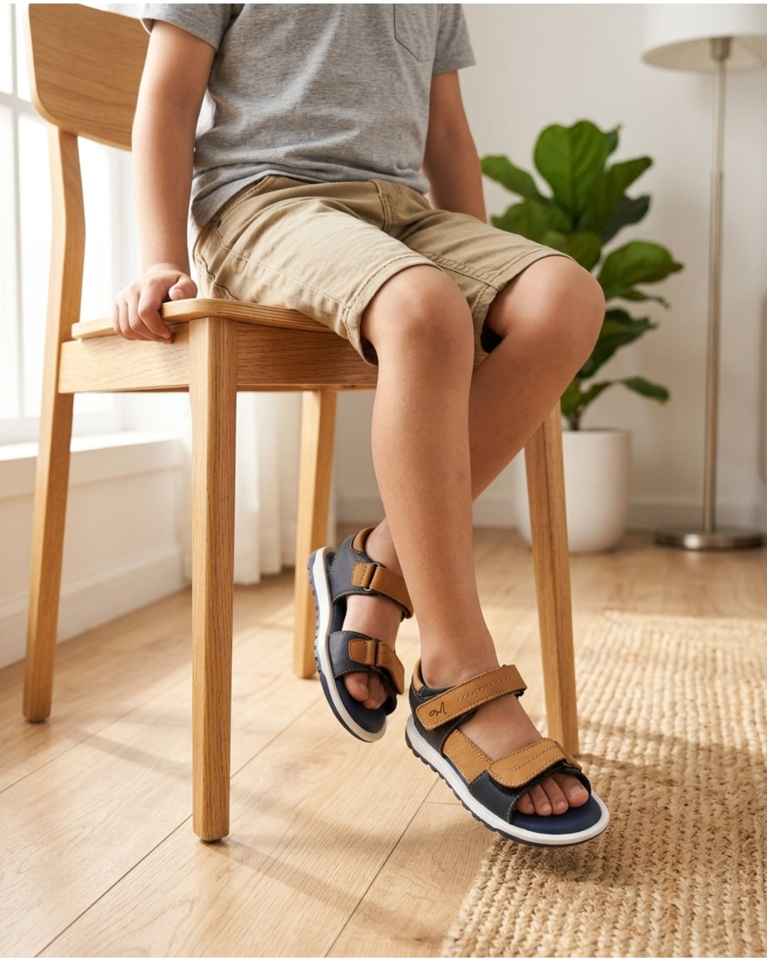 Juno Dual Strap Sandal (Kids)