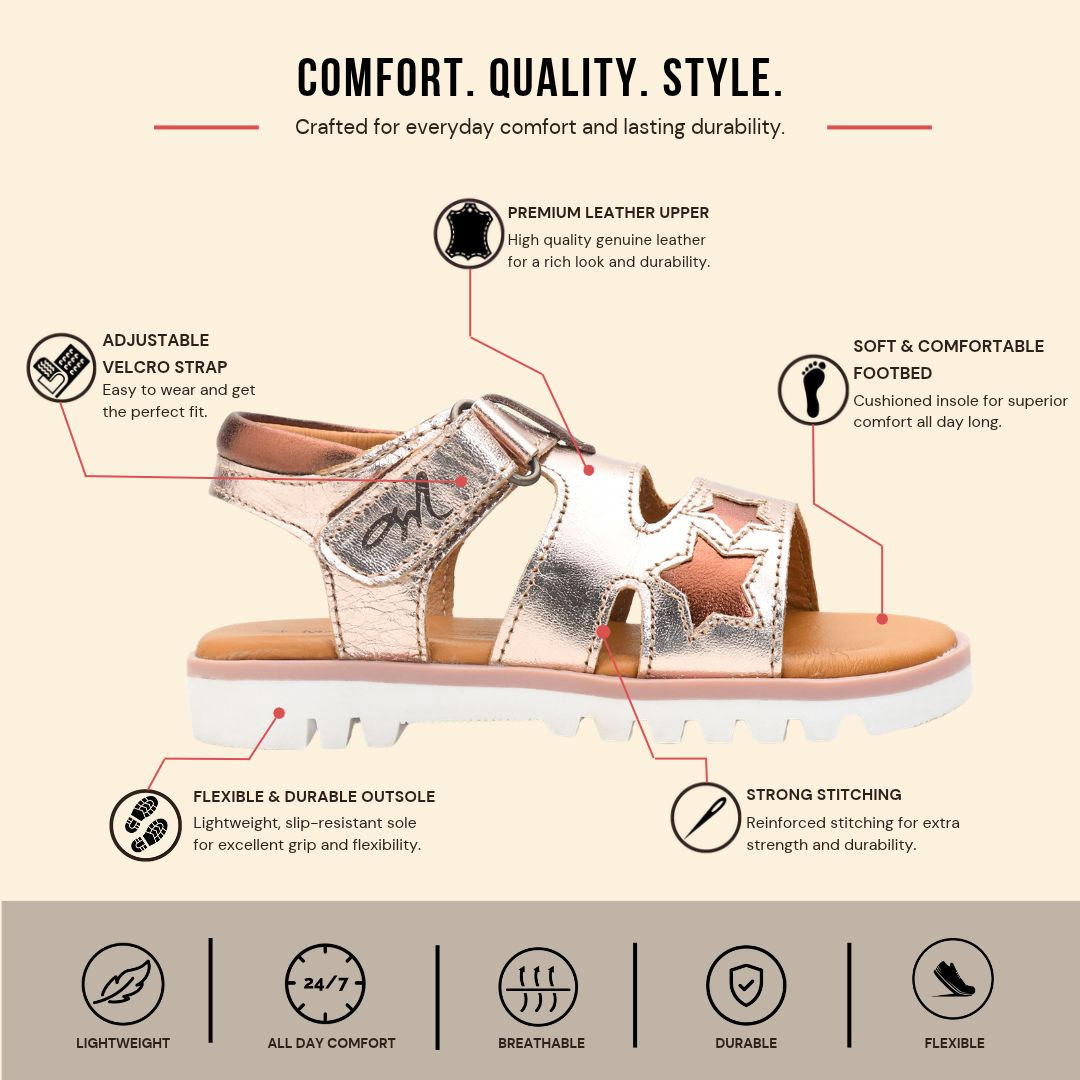 Marlo Star Cutout Sandal (Kids)