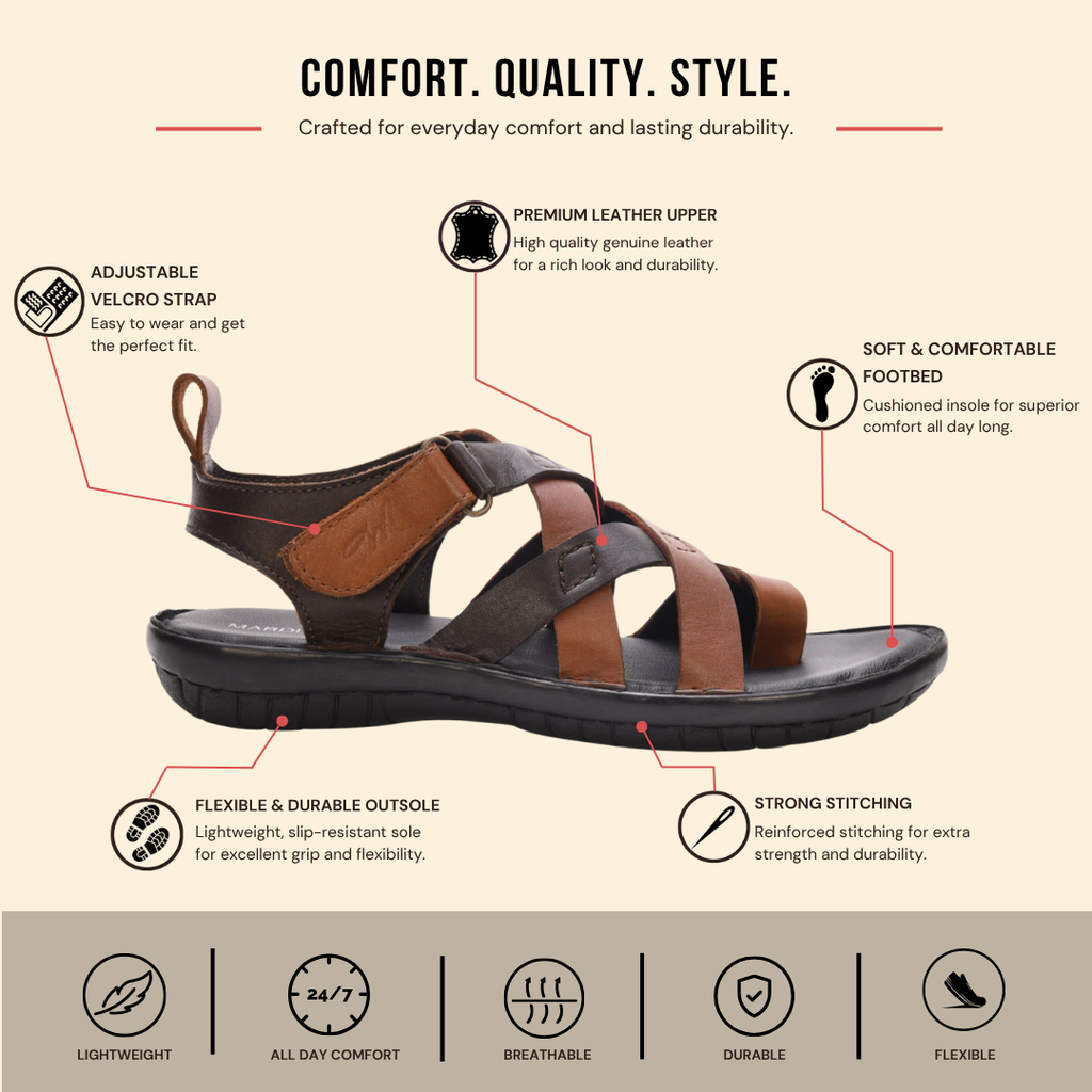 Zuki Criss Cross Strap Sandals (Youth)