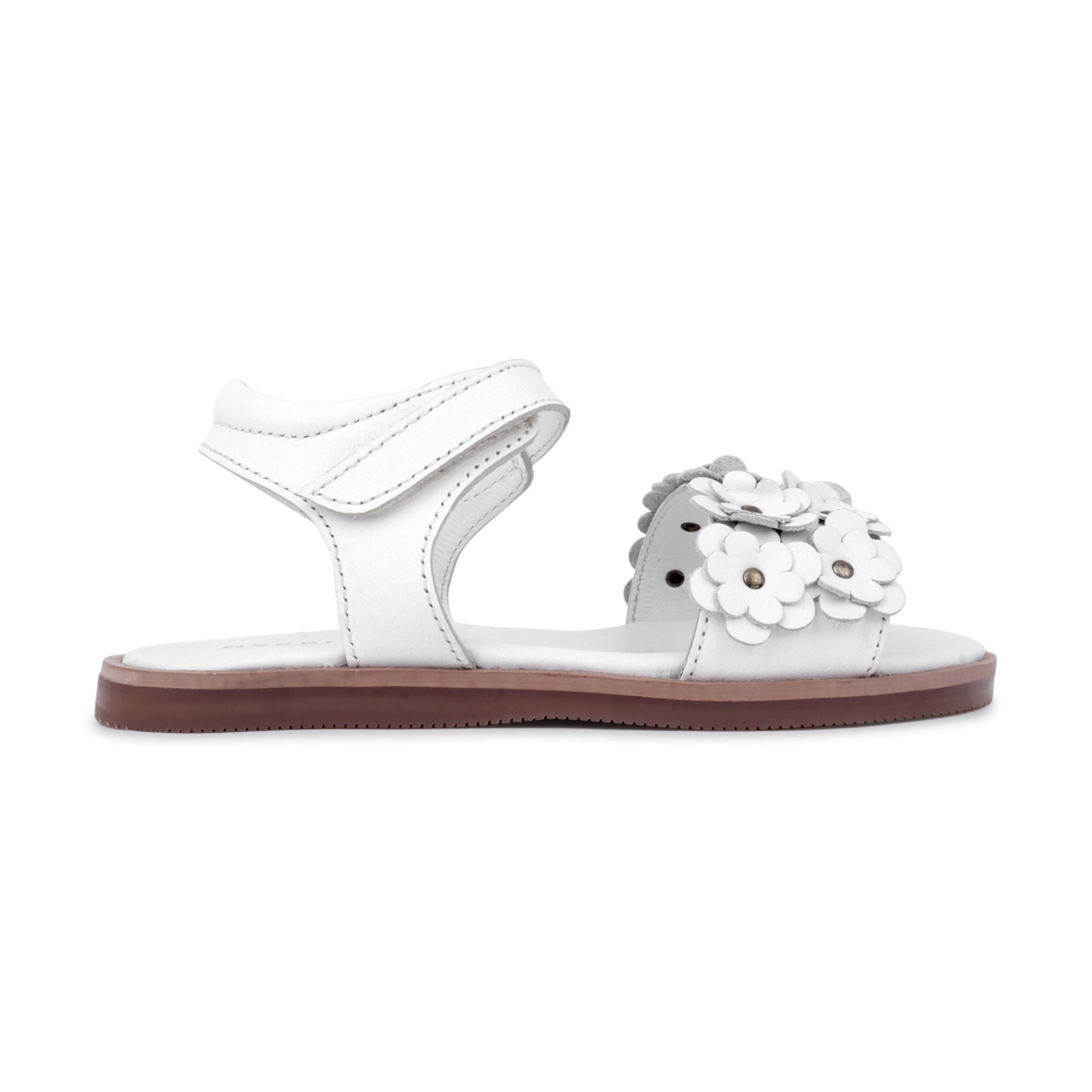 Sparkle Blossom Sandle (Kids) — White, Pink