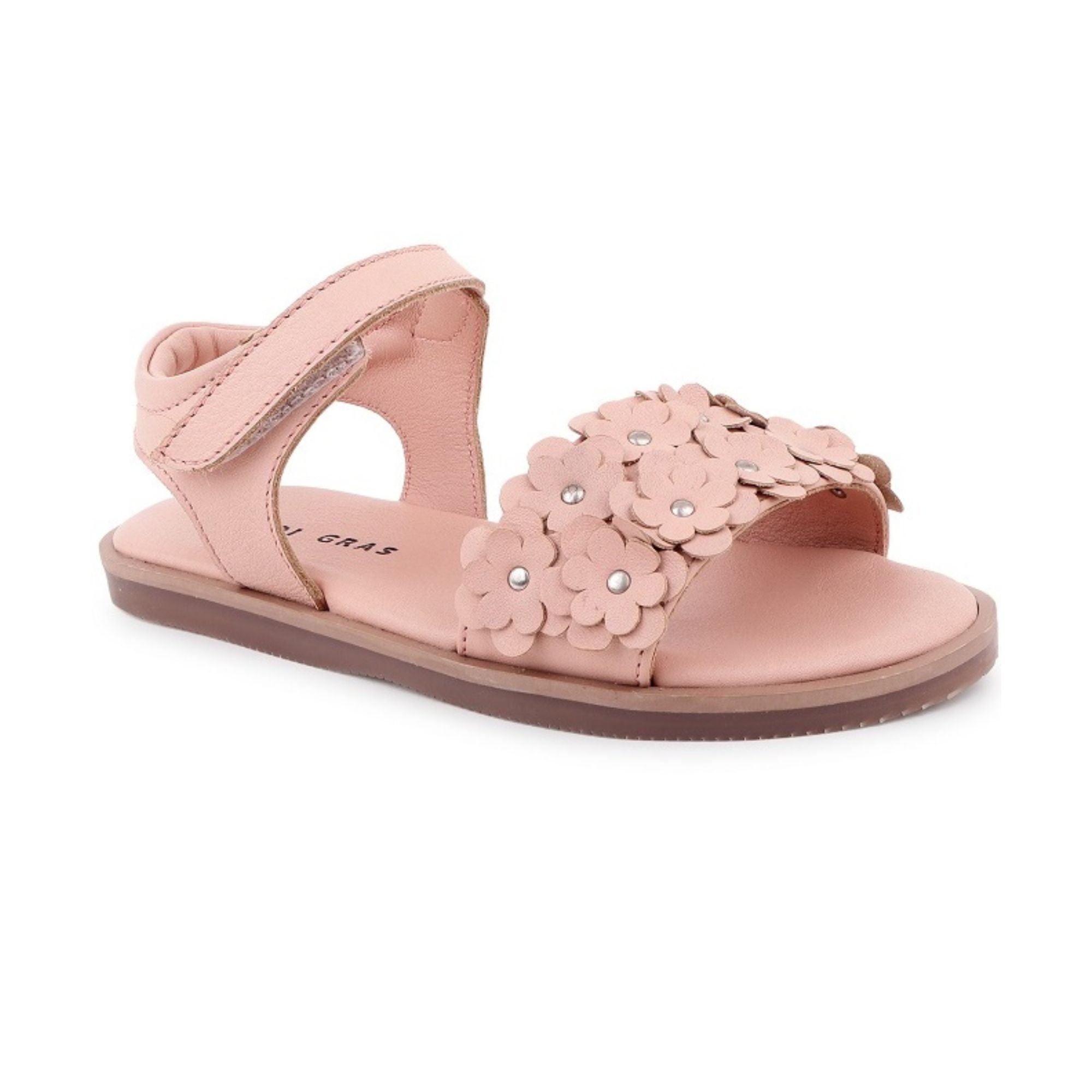 Sparkle Blossom Sandle (Kids) — White, Pink