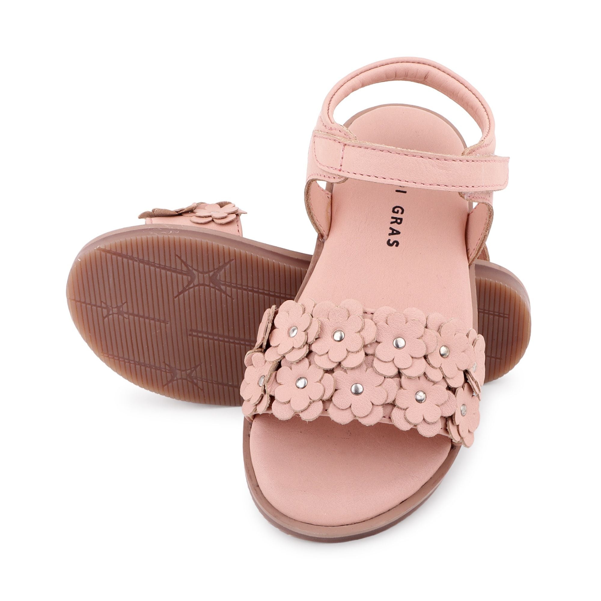 Sparkle Blossom Sandle (Kids) — White, Pink