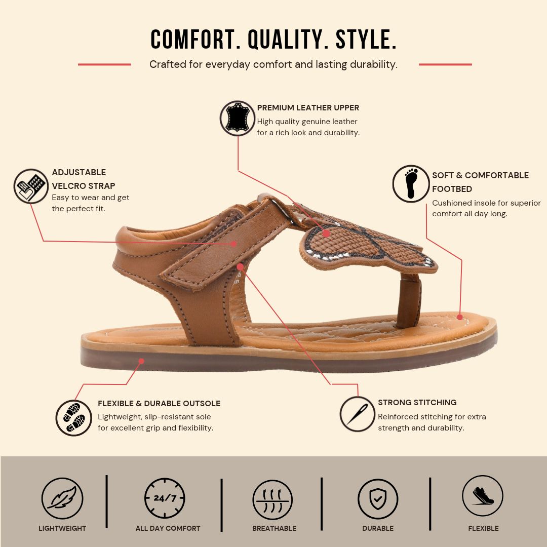 Bellis Butterfly Slingback Sandal (Kids)