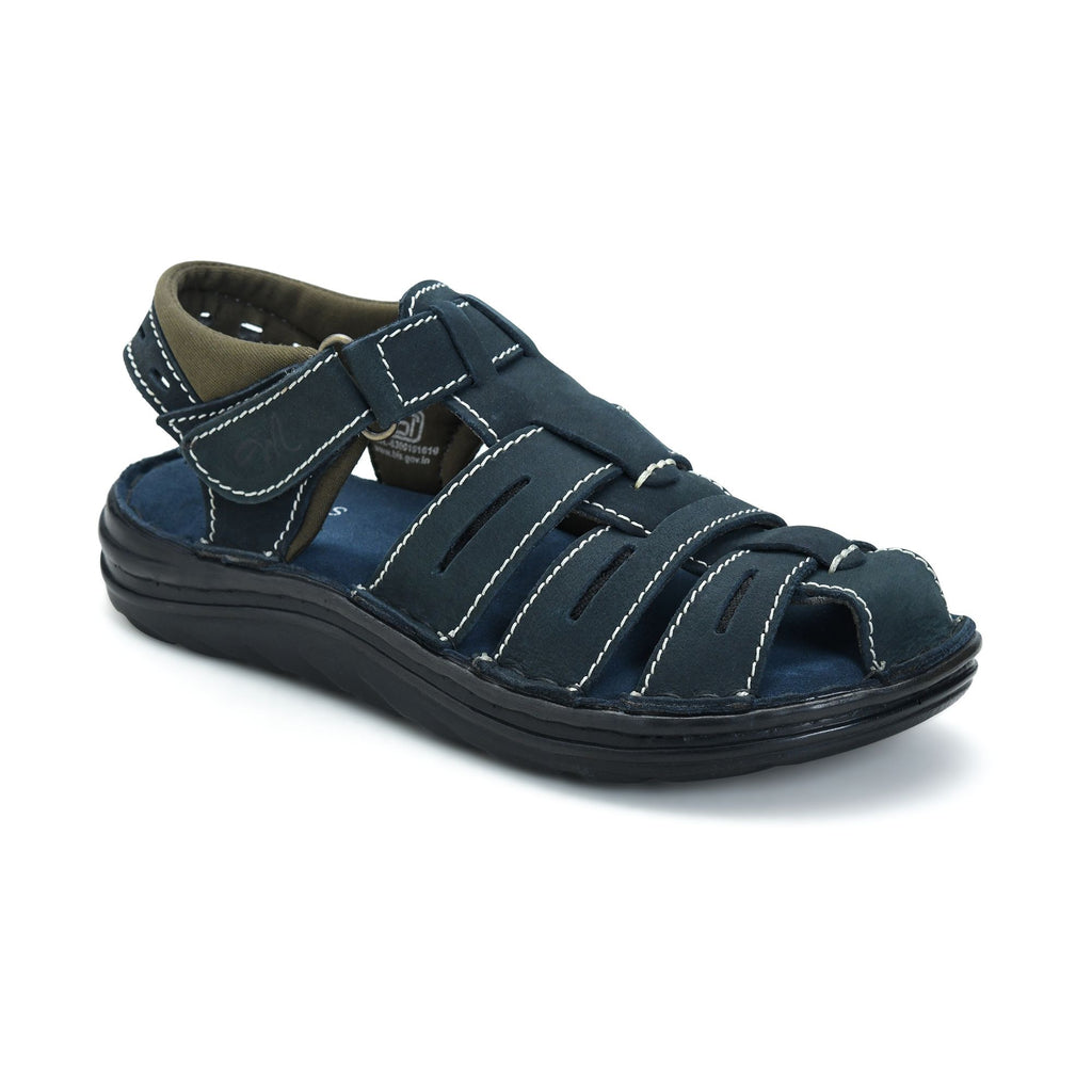 Turbo Closed Toe Fisherman Sandal (Youth) — Navy