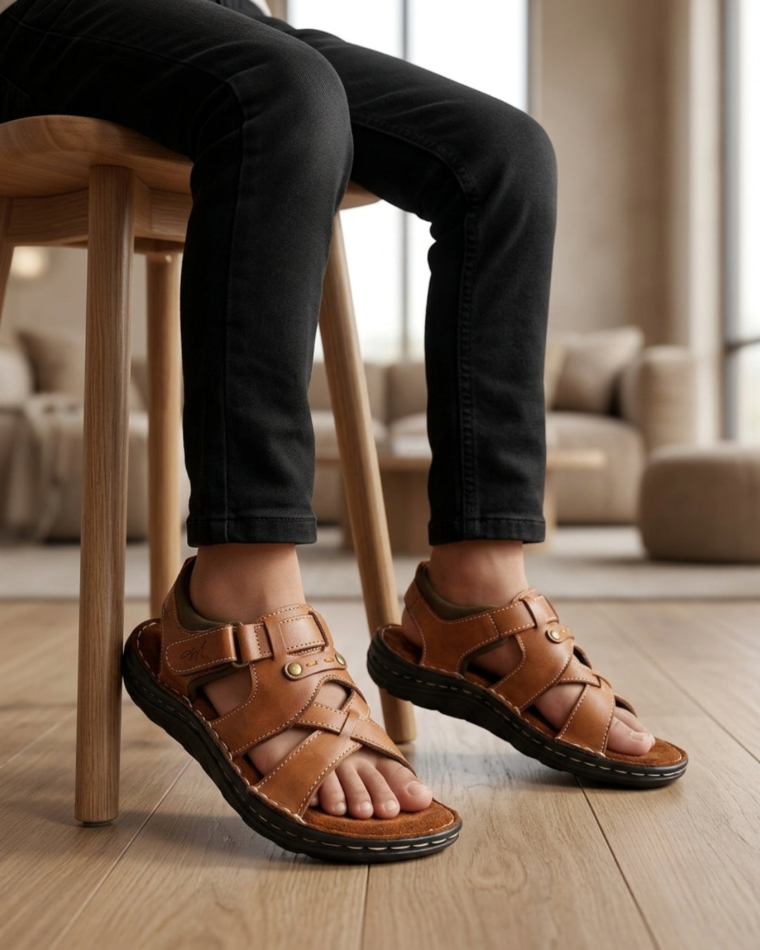 Zuvo Cross Weave Comfort Sandal (Youth)