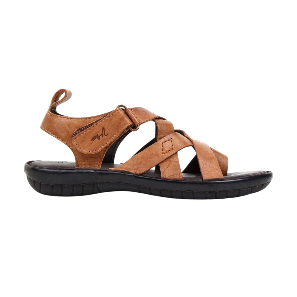 Zuki Criss Cross Strap Sandals (Youth) — Tan