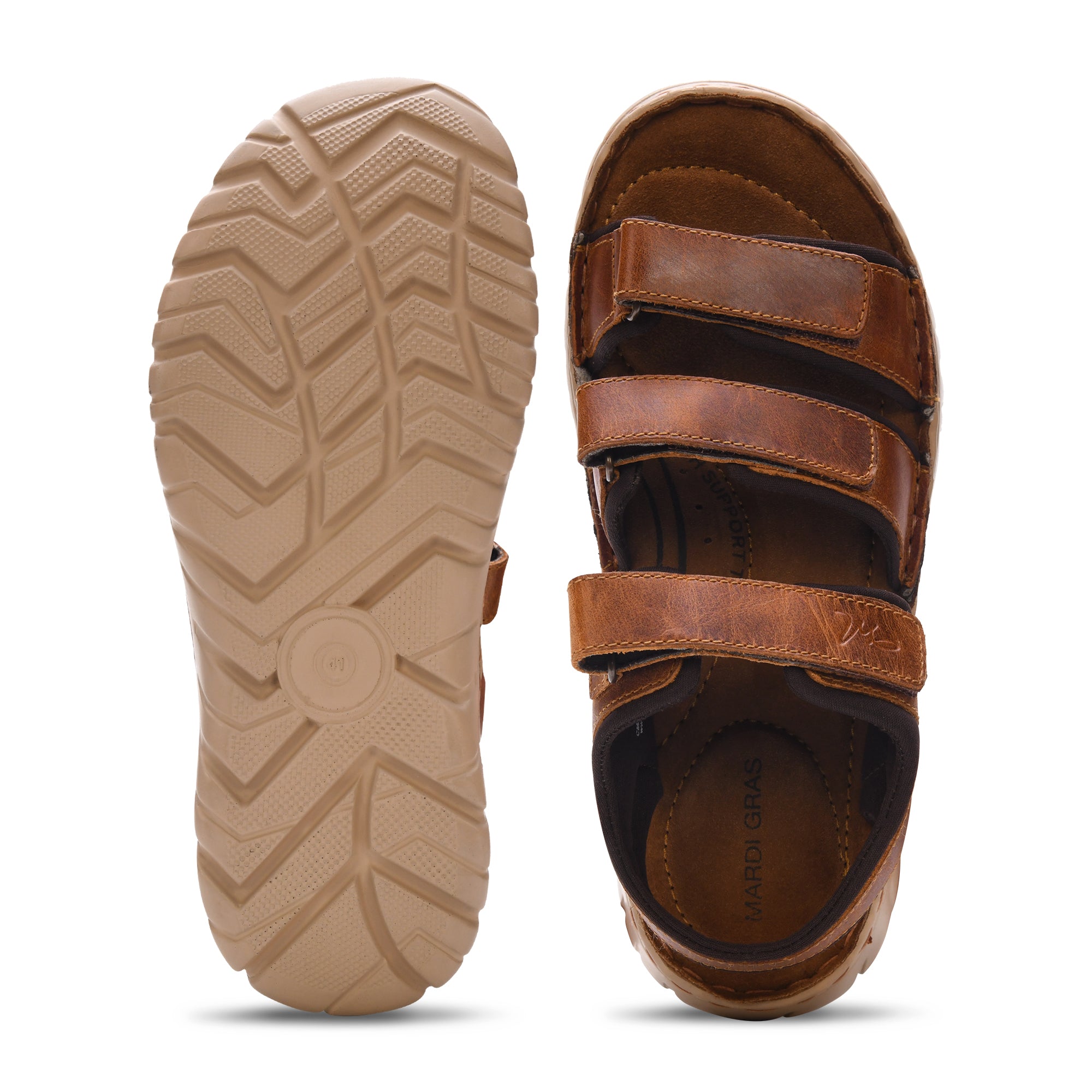 Ridge Triple Strap Sandal