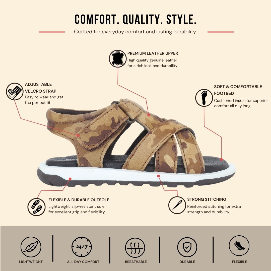 Cruzo Weave Sandal (Kids) — Assorted