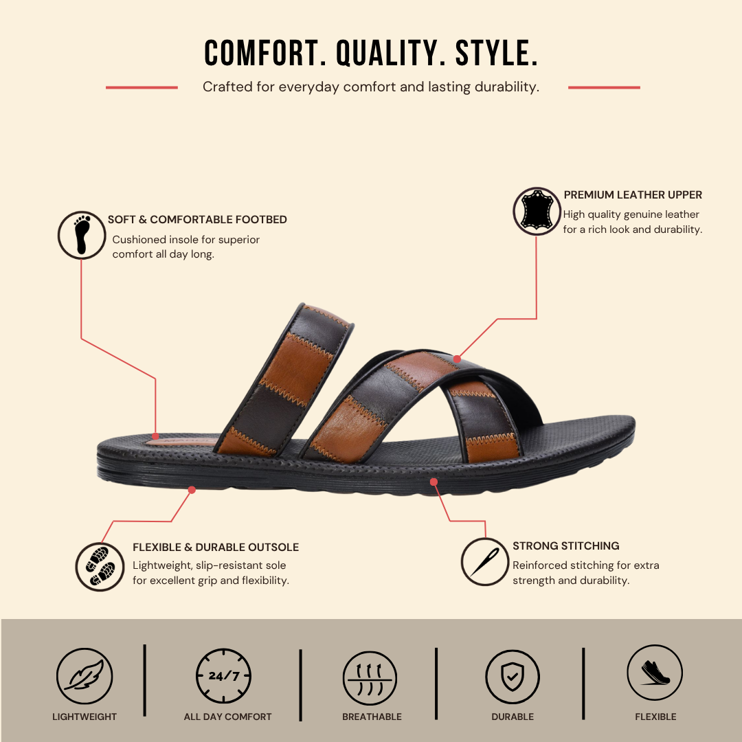 Rovo Criss Cross Slide Sandal