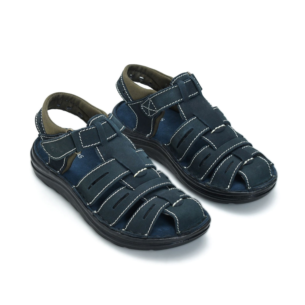 Turbo Closed Toe Fisherman Sandal (Youth) — Navy