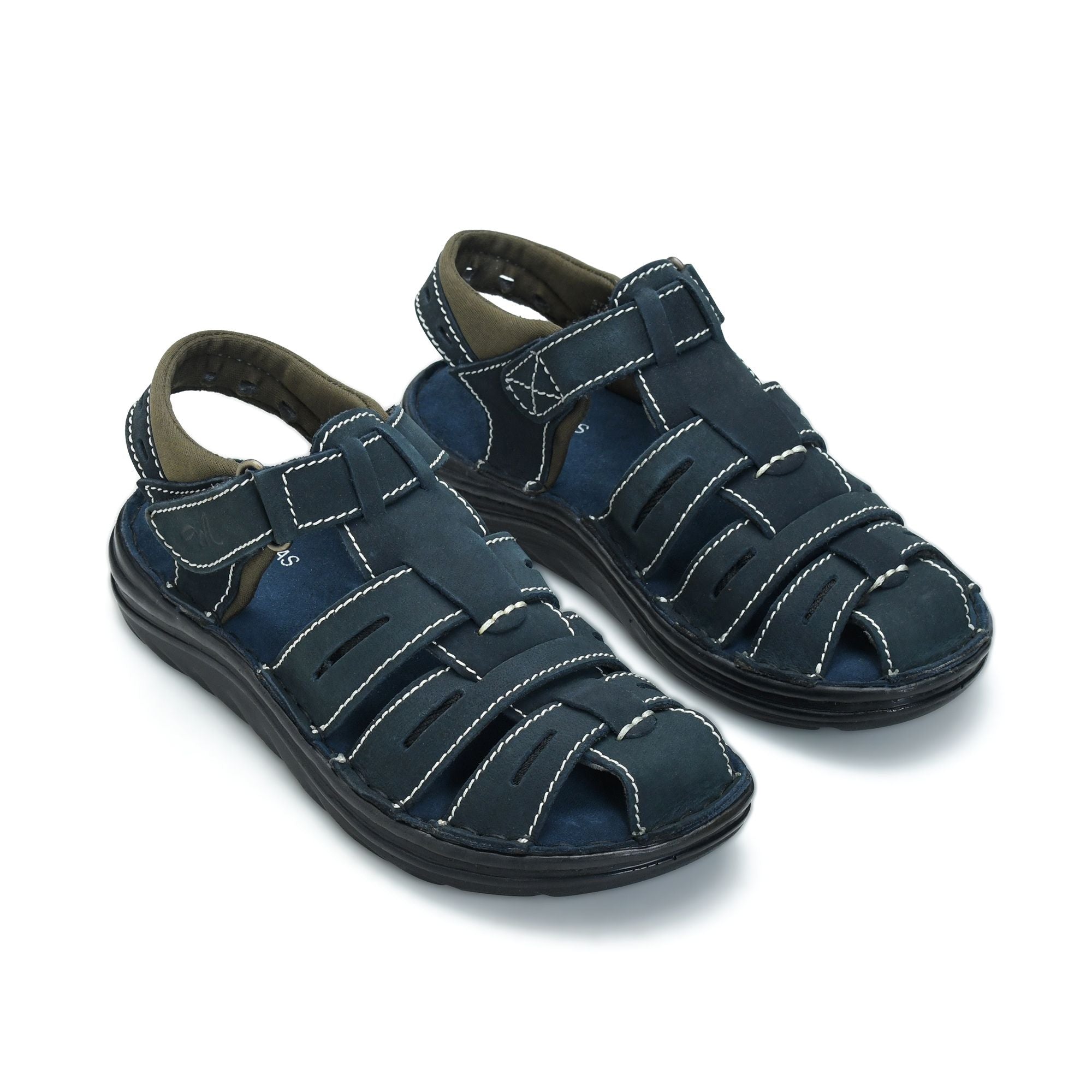 Turbo Closed Toe Fisherman Sandal (Youth) — Navy