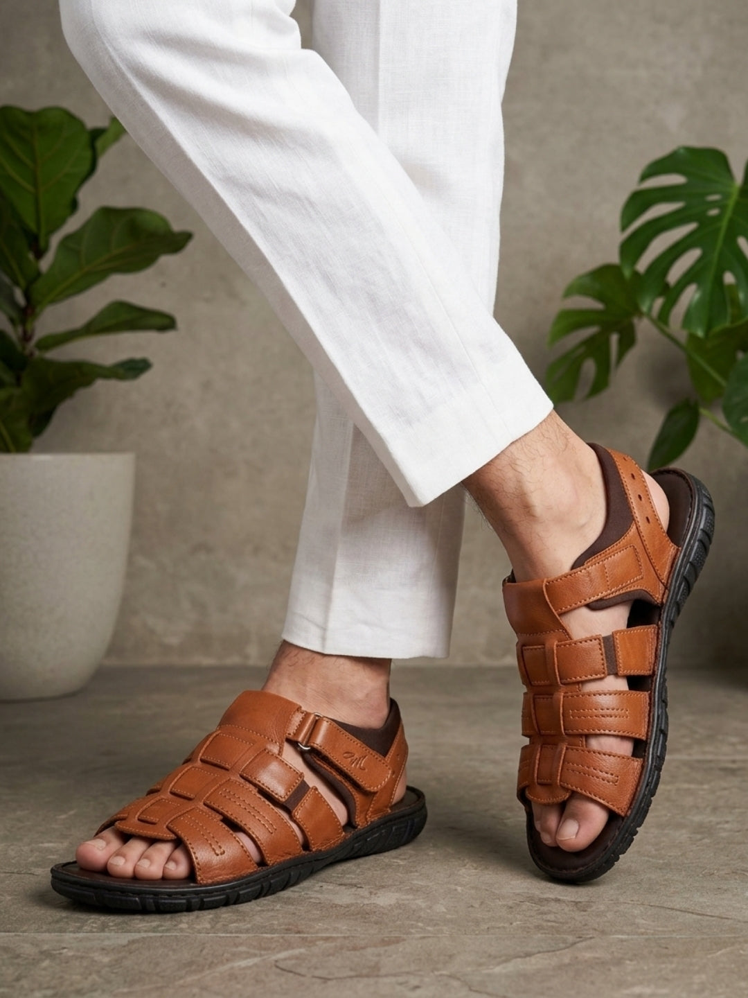 Rover Open Toed Fisherman Sandals