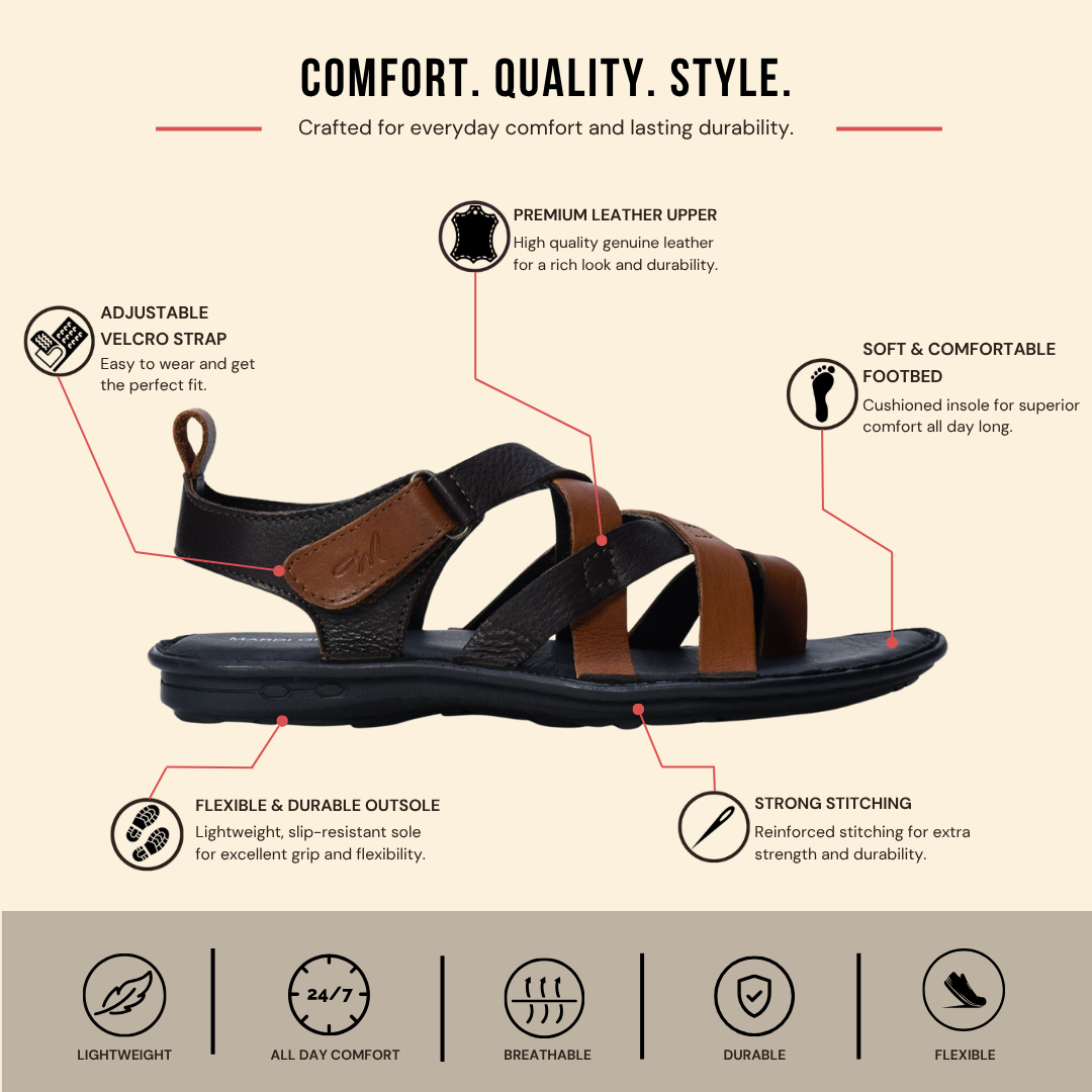 Drift Criss Cross Strap Sandals