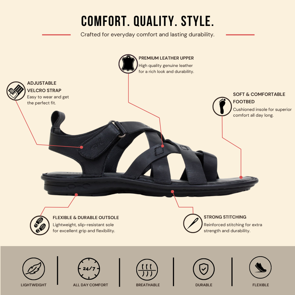 Drift Criss Cross Strap Sandals