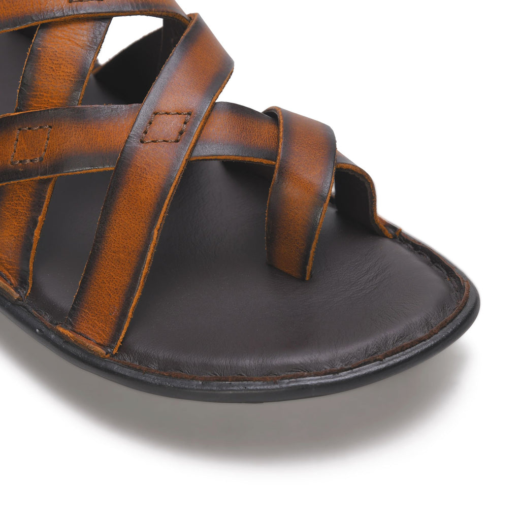 Drift Criss Cross Strap Sandals — Antique