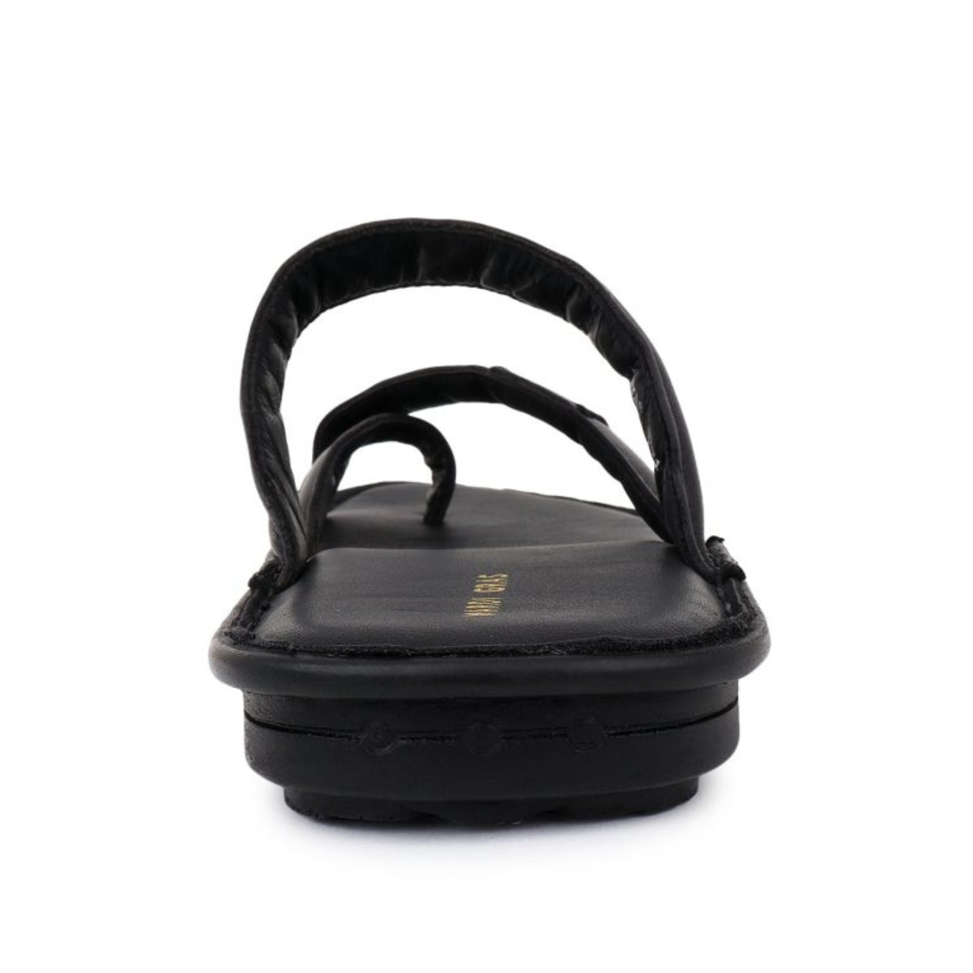 Nova Open Toe Slip On Sandal — Black, White