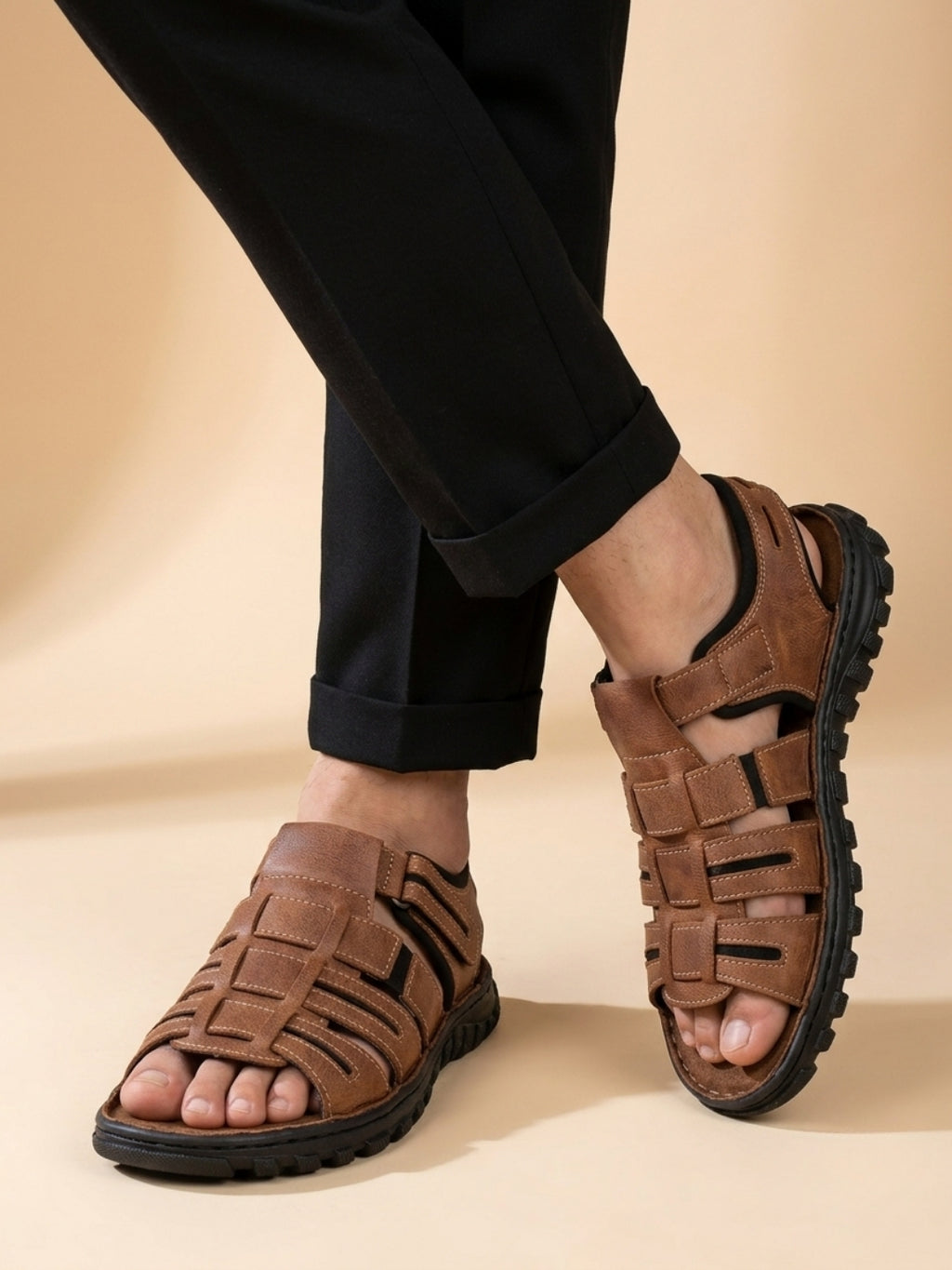 Arden Open Toe Fisherman Sandal