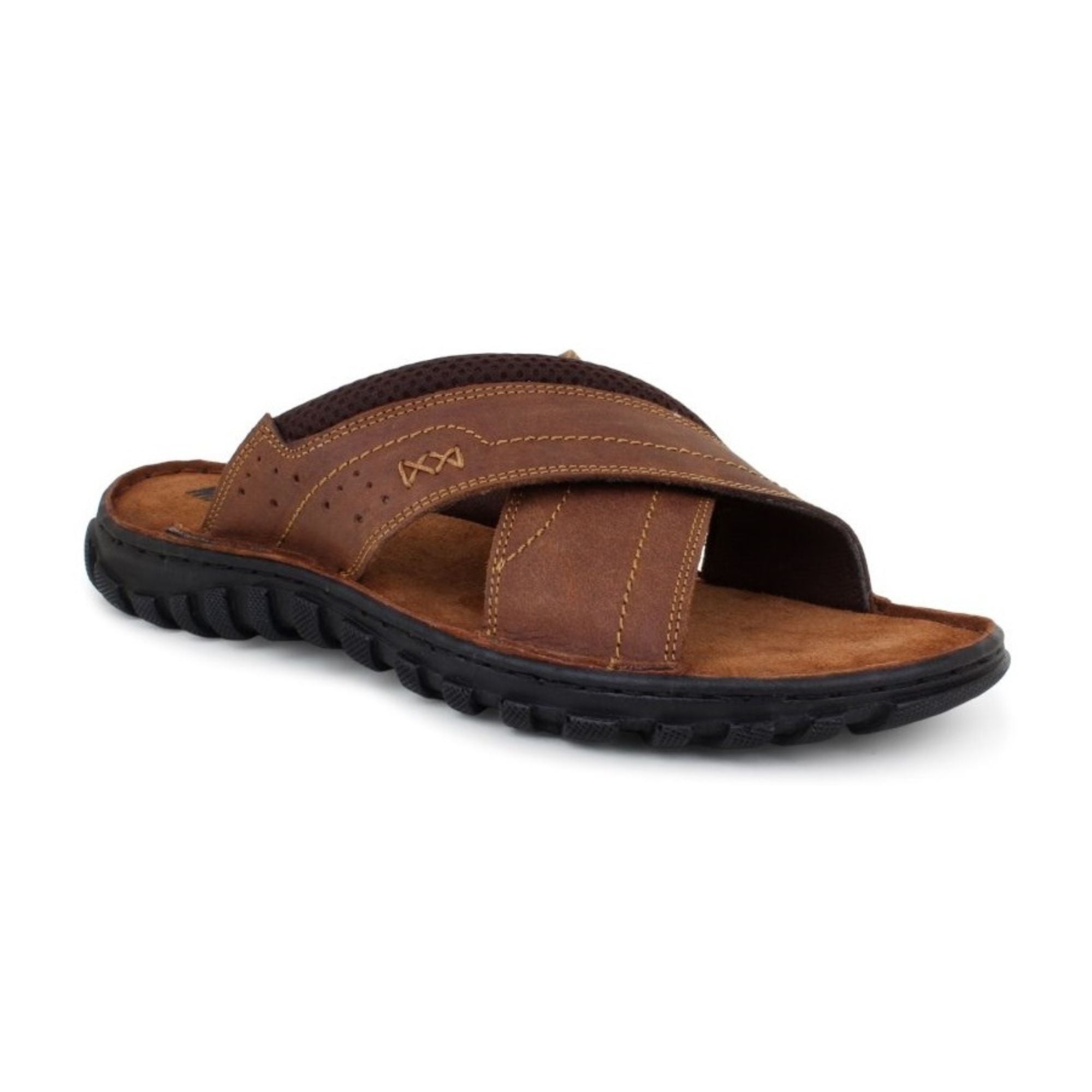 Ridgeway Cross Strap Slide Sandal