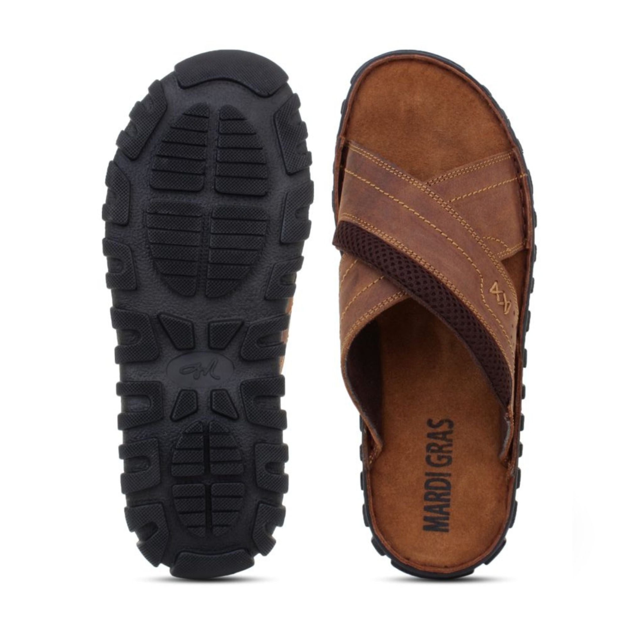Ridgeway Cross Strap Slide Sandal