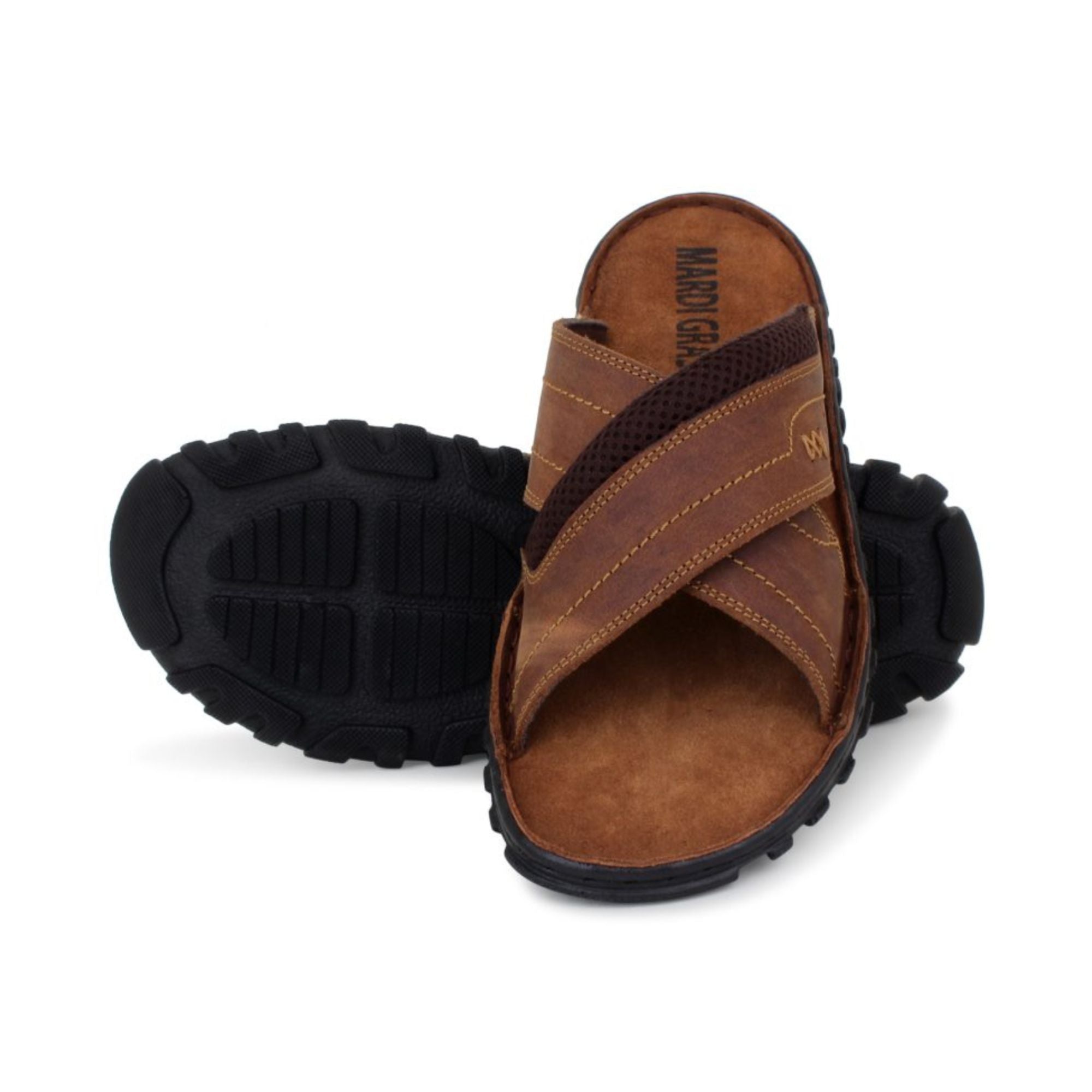 Ridgeway Cross Strap Slide Sandal