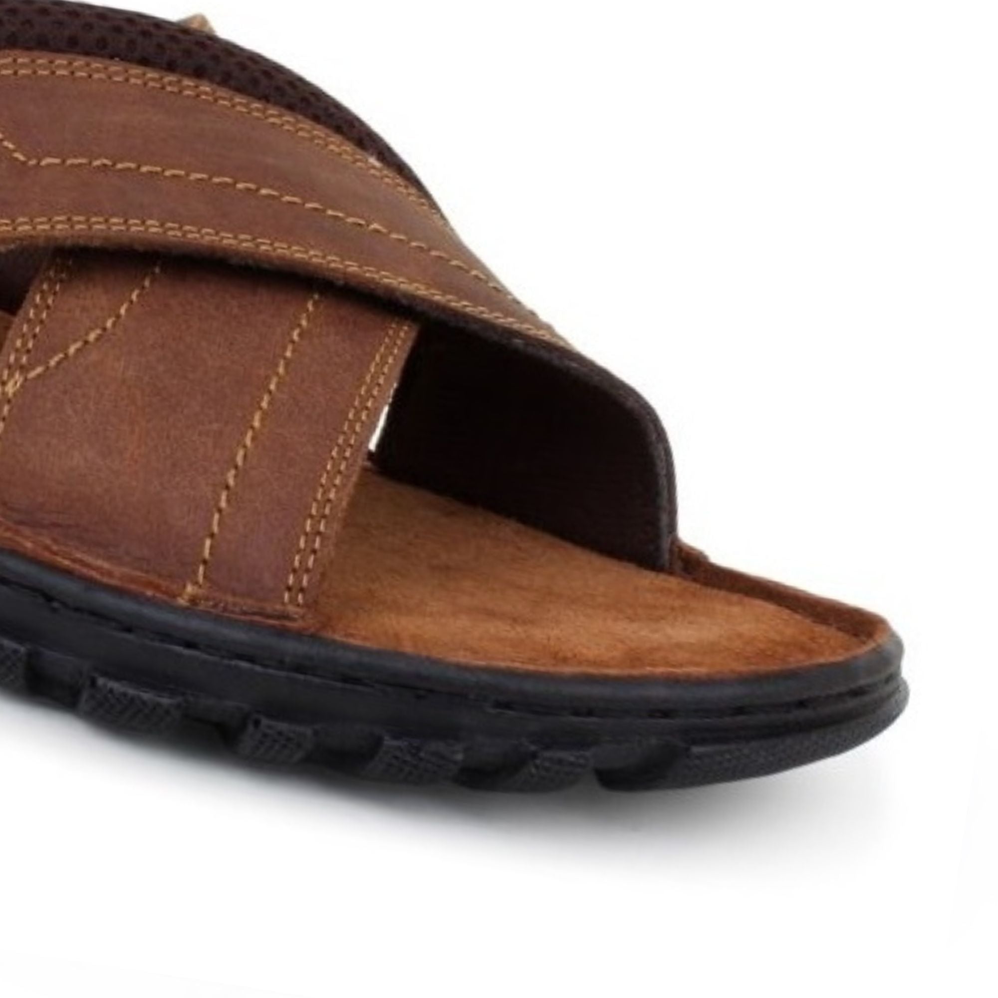 Ridgeway Cross Strap Slide Sandal
