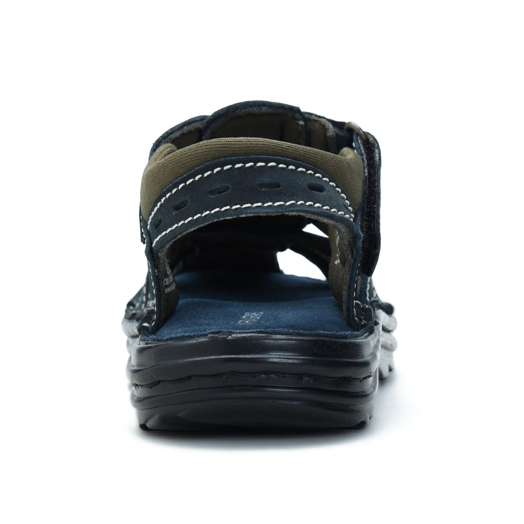 Turbo Closed Toe Fisherman Sandal (Youth) — Navy