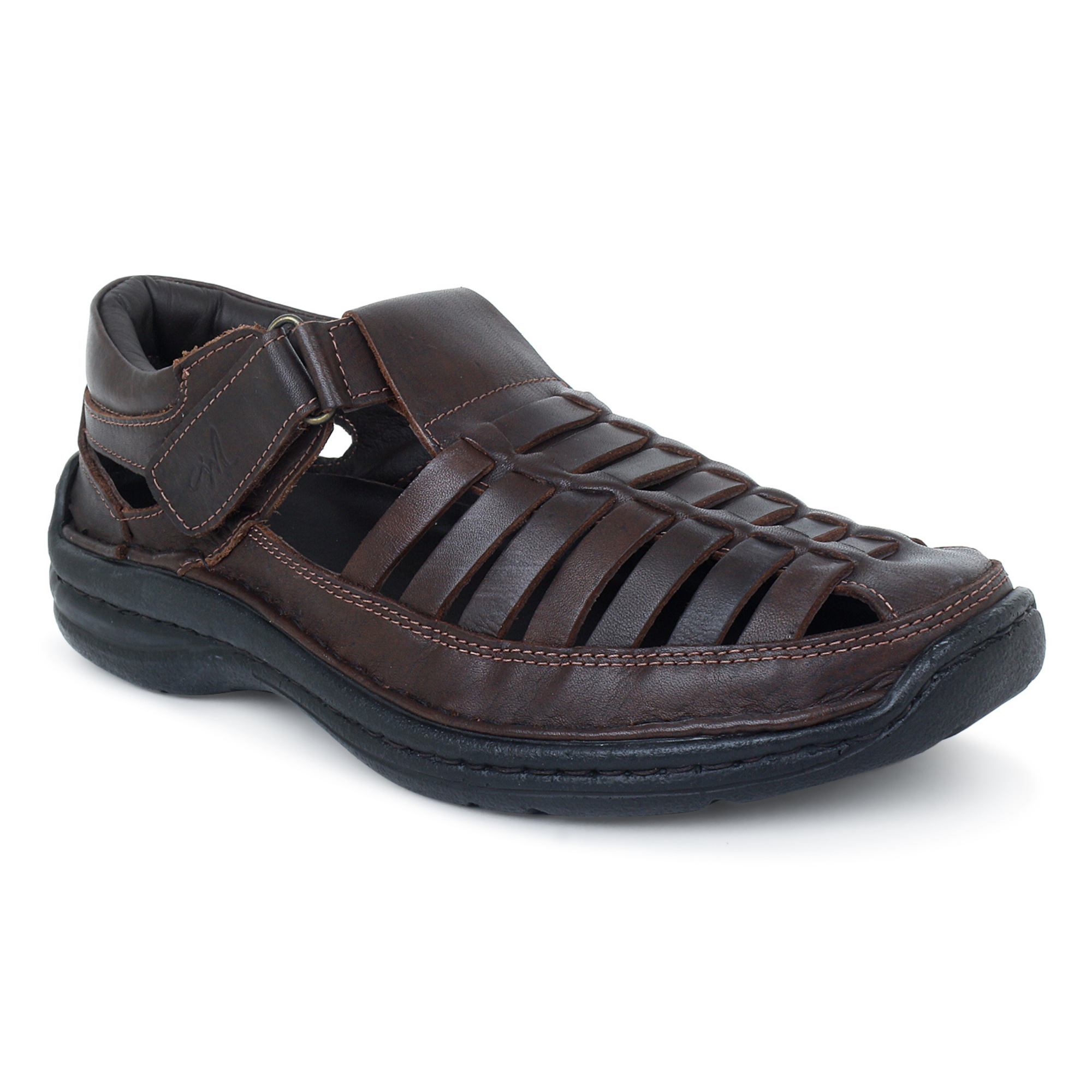 Flux Lattice Fisherman Sandal — Black, Burgundy