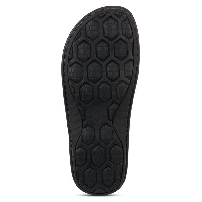 Tan Leather Multi Strap Single Toed Sandals for Men - Image 7