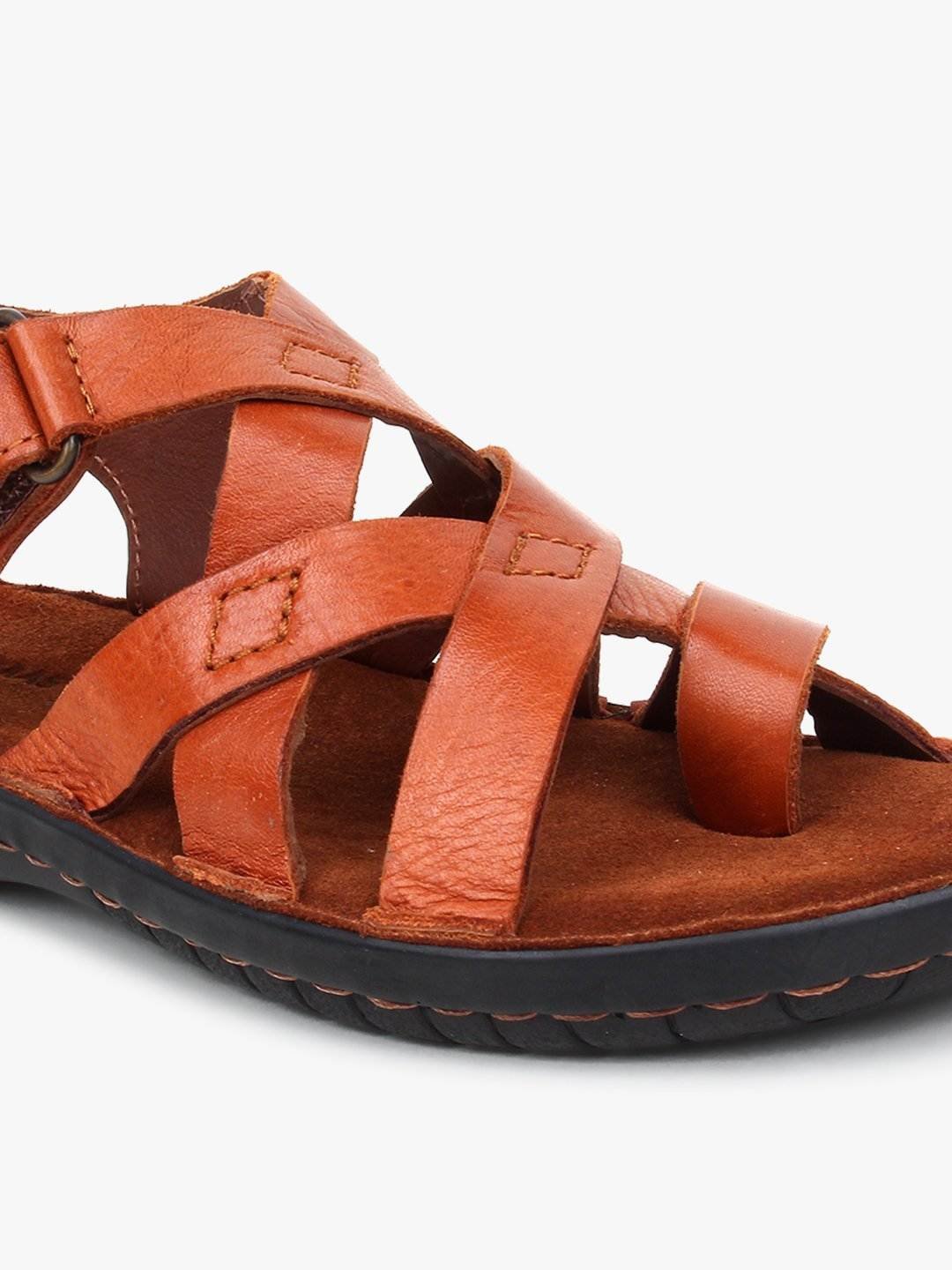 Buy Men Brown Casual Sandals Online | SKU: 18-1603-12-40-Metro Shoes