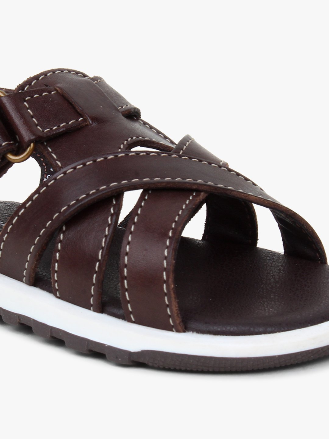 Ponte20 Boys Supinated Leather sandals in Grey-tmf.edu.vn