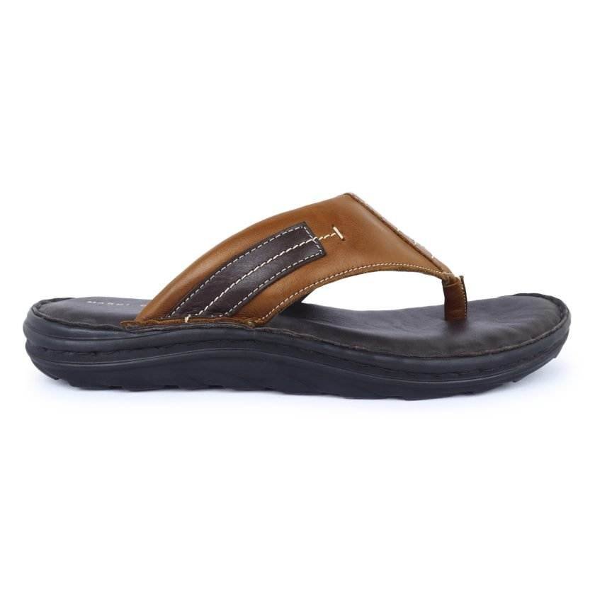 Brown  Leather Flipflop for Men - Image 3