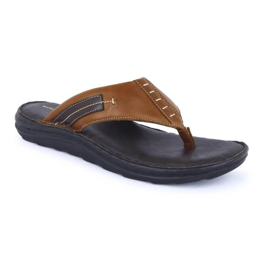 Brown  Leather Flipflop for Men - Image 2