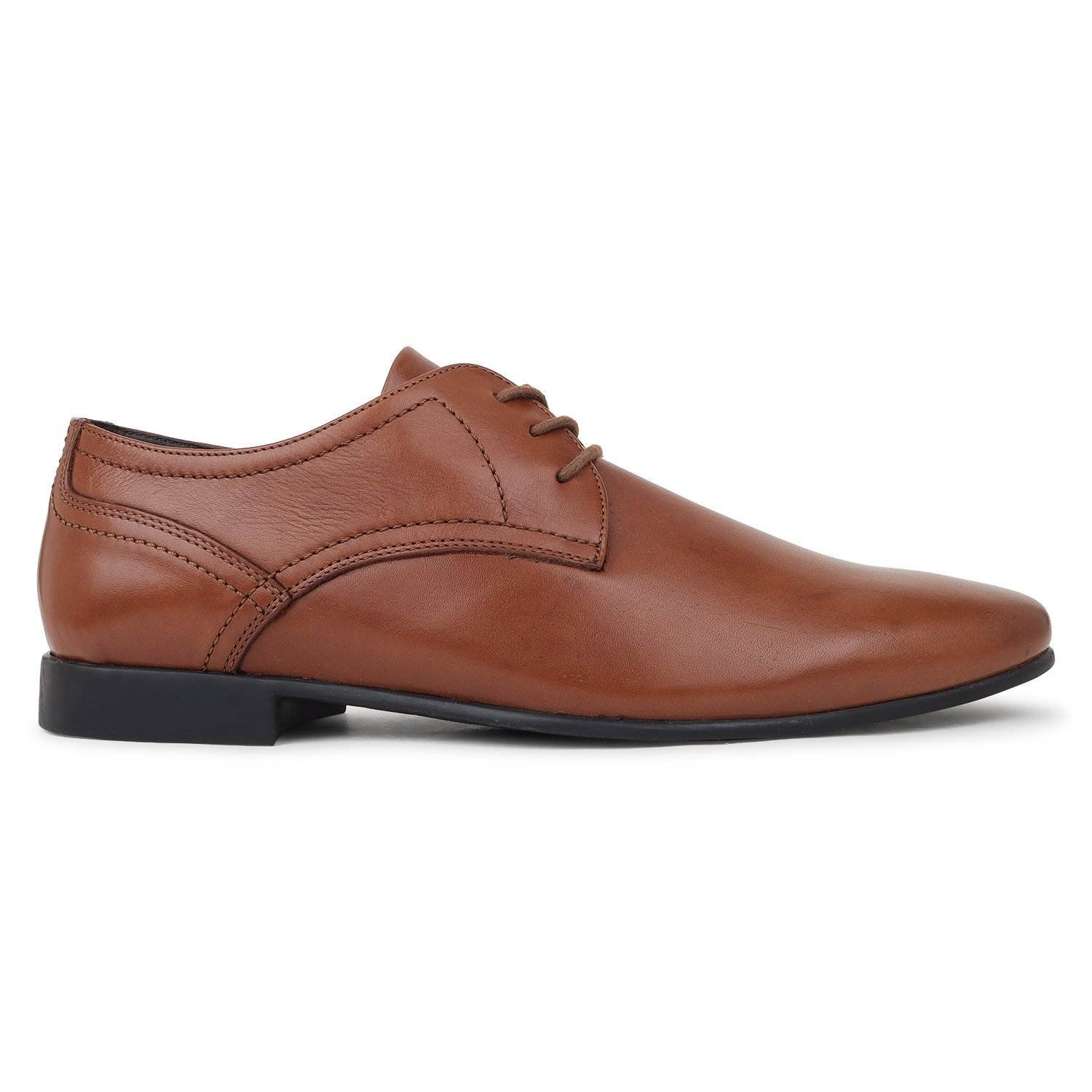 Brown Leather Formal Shoes With Lace Up Closure For Men Mardi Gras 3153