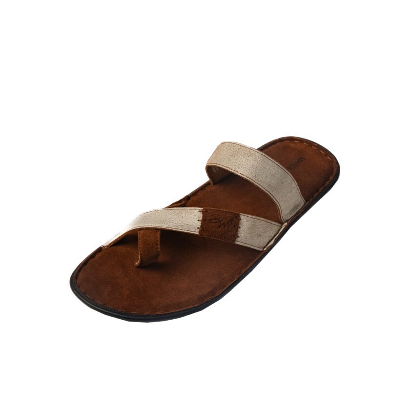 MARDI GRAS Men's Leather Chappal – Stylish & Comfortable Slippers for Office, Formal & Casual Wear