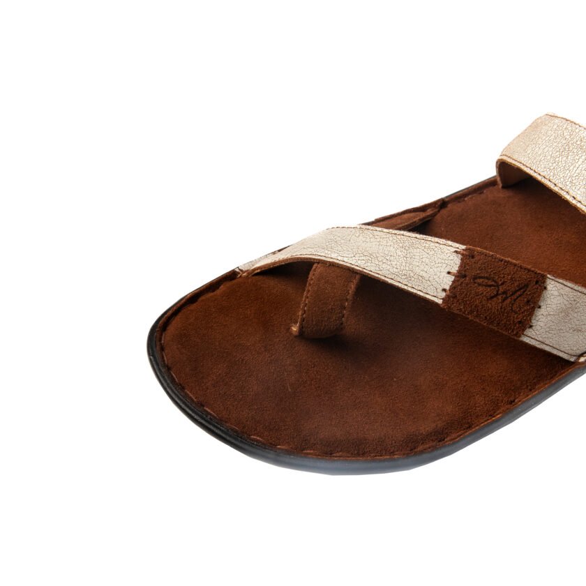 MARDI GRAS Men's Leather Chappal – Stylish & Comfortable Slippers for Office, Formal & Casual Wear - Image 4