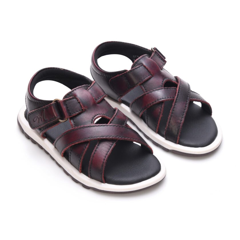 MARDI GRAS Leather Sandals for Boys ? Comfy, Durable, and Adjustable Outdoor Sandals for Summer, Play, and Home ? Stylish & Breathable Footwear - Image 2