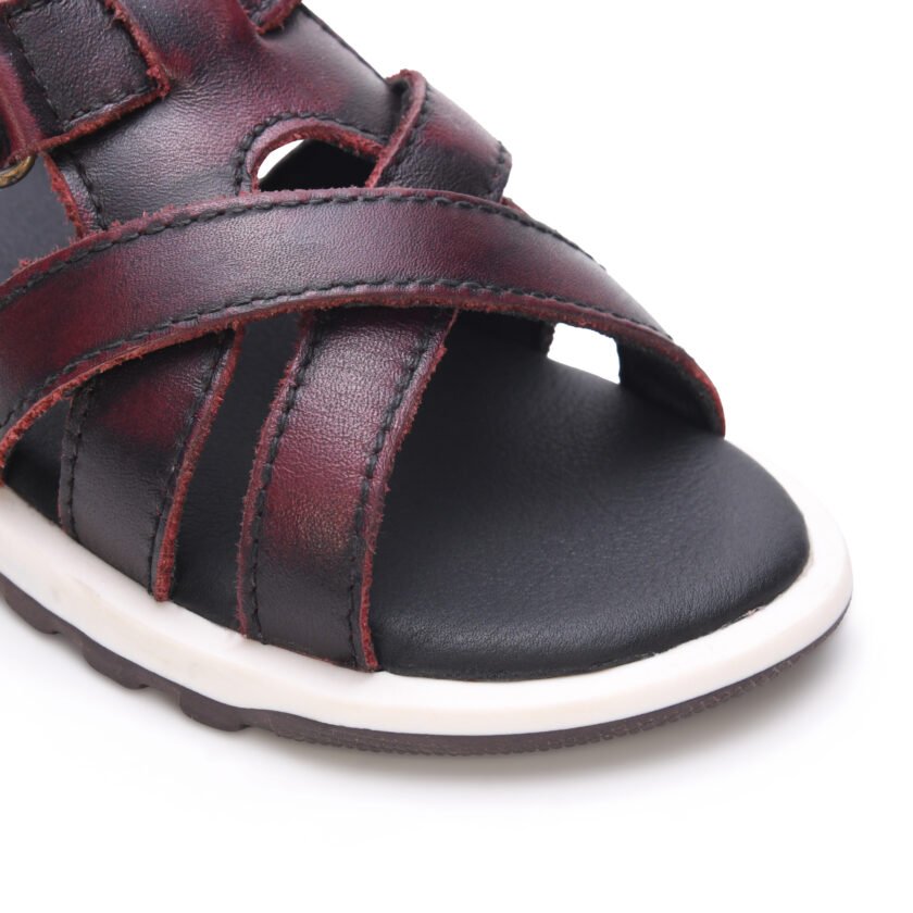 MARDI GRAS Leather Sandals for Boys ? Comfy, Durable, and Adjustable Outdoor Sandals for Summer, Play, and Home ? Stylish & Breathable Footwear - Image 5