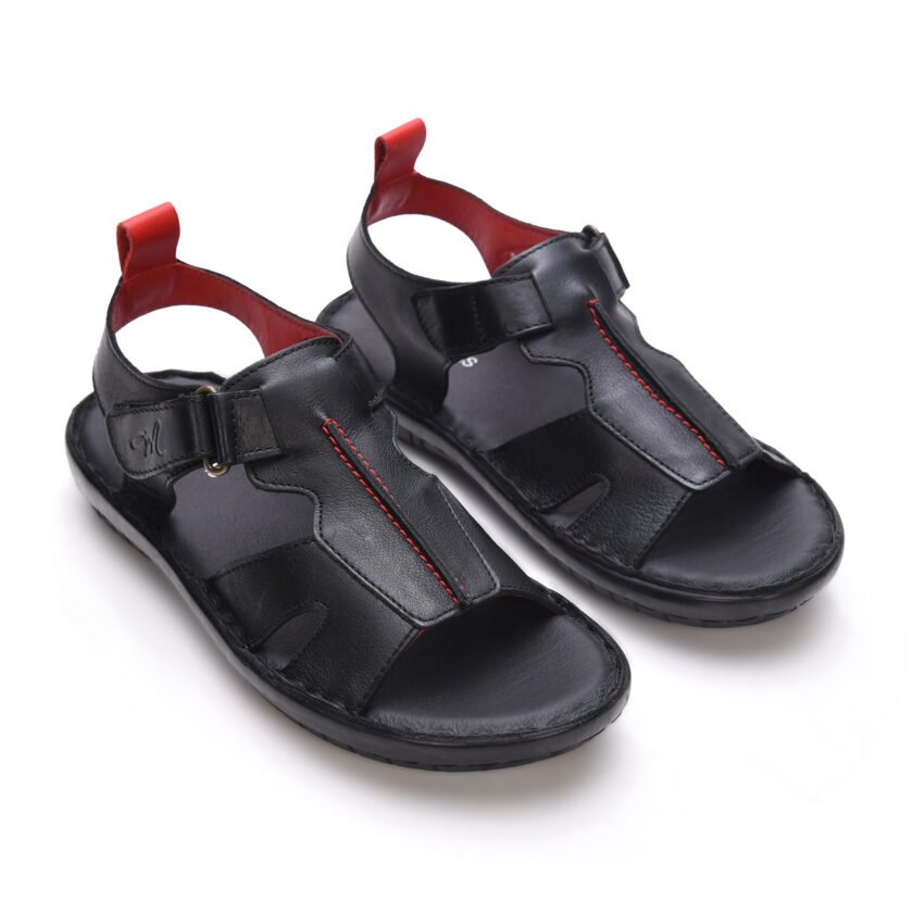 MARDI GRAS Boys? Black Leather Sandals ? Durable Open-Toe Summer Shoes for Kids (Black, UK Footwear Size System, Big Kid, Youth) - Image 2